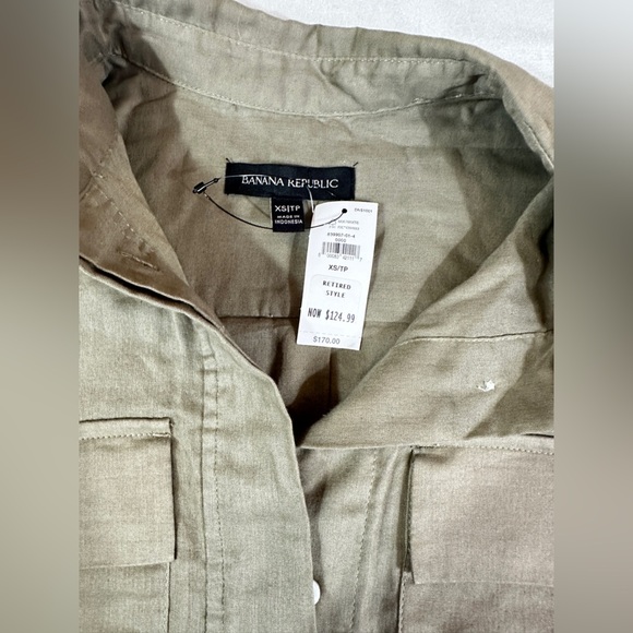 Banana Republic Olive Green Shirt Dress - Picture 7 of 12